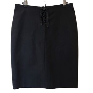 Maria Blanca Nero Vintage Lace Up pencil Skirt​